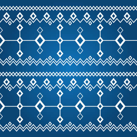 Ornament of white rhombuses  seamless pattern 