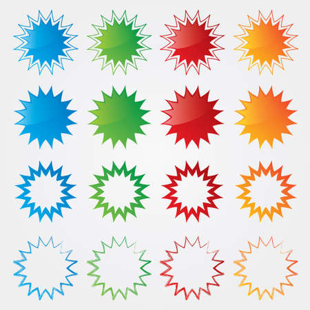 Colorful price tags collection   Special offer labels set のイラスト素材