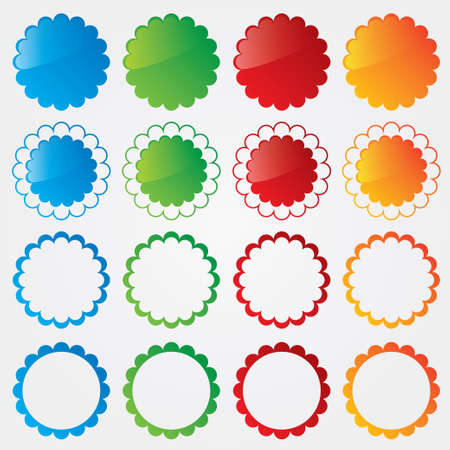 Colorful price tags collection   Special offer labels set のイラスト素材