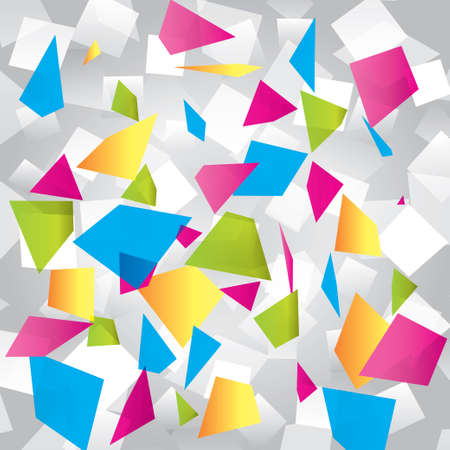 Light colorful abstract background with geometrical figuresのイラスト素材