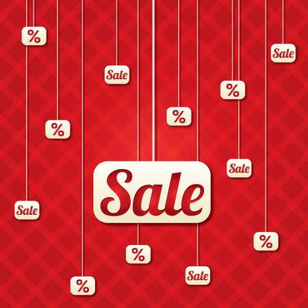 Sale poster with percent discount. Abstract sale background. Shopping modern icons.のイラスト素材