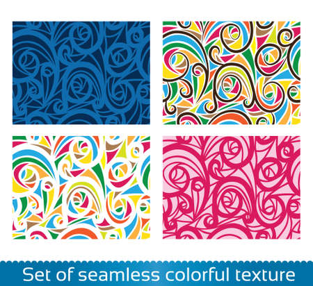 Seamless abstract pattern. Colorful texture. Abstract set, collection.のイラスト素材