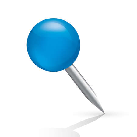 Pushpin icon isolated on white background. Vector illustration.のイラスト素材