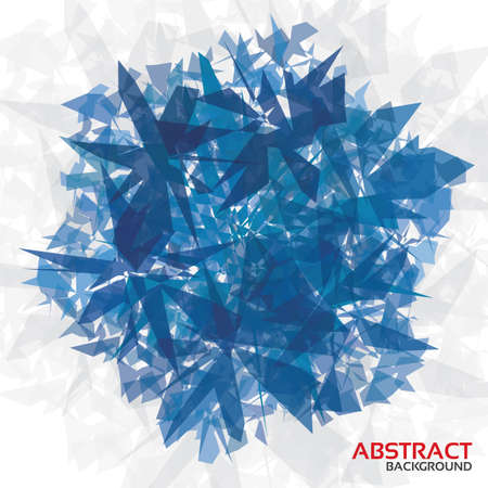 Abstract background. Different blue geometric shades. Vector illustration.のイラスト素材