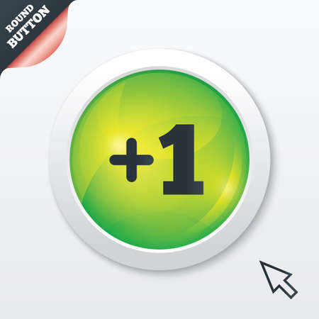 Vector of Plus one sign. Add one symbol. - ID:1-26851922 - Royalty Free ...