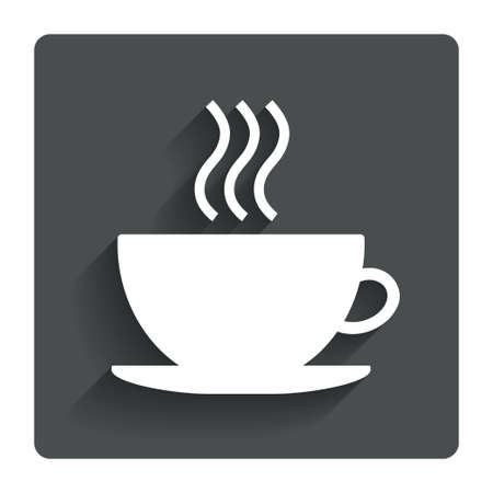 Coffee cup sign icon.の写真素材