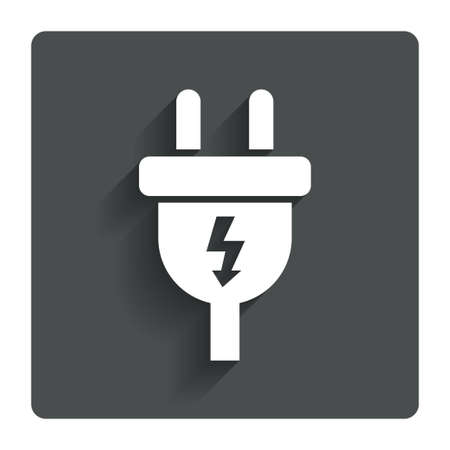 Electric plug sign icon. の写真素材