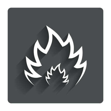 Fire flame sign icon. の写真素材