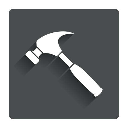 Hammer sign icon.の写真素材