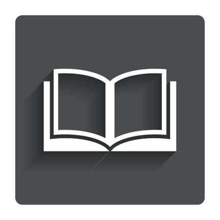 Book sign icon. Open book symbol. のイラスト素材