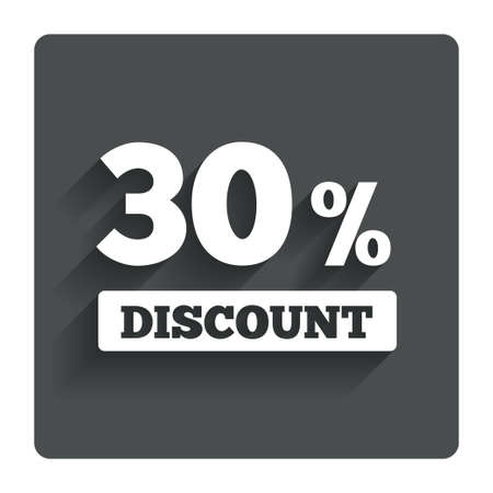 30 percent discount sign icon. のイラスト素材