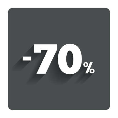 70 percent discount sign iconのイラスト素材