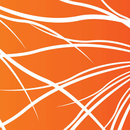 Lines pattern background. Abstract wallpaper with stripes or curves. Orange background. Vectorのイラスト素材