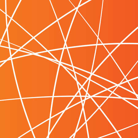 Lines pattern background. Abstract wallpaper with stripes or curves. Orange background. Vectorのイラスト素材