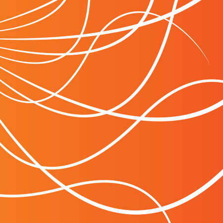 Lines pattern background. Abstract wallpaper with stripes or curves. Orange background. Vectorのイラスト素材