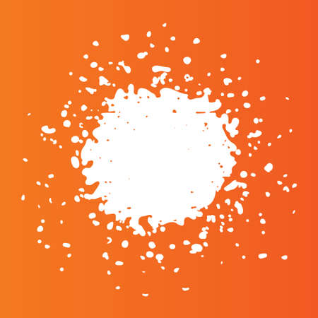 Grunge pattern background. Abstract watercolor paint stains splash wallpaper. Orange background. Vectorのイラスト素材