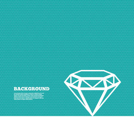 Background with seamless pattern. Diamond sign icon. Jewelry symbol. Gem stone. Triangles green texture. Vectorのイラスト素材