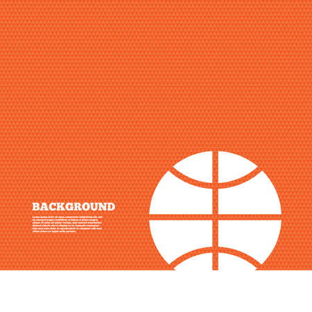 Background with seamless pattern. Basketball sign icon. Sport symbol. Triangles orange texture. Vectorのイラスト素材