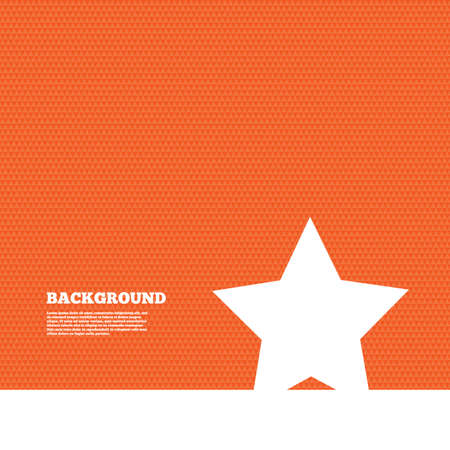Background with seamless pattern. Star sign icon. Favorite button. Navigation symbol. Triangles orange texture. Vectorのイラスト素材