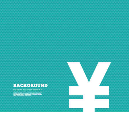 Background with seamless pattern. Yen sign icon. JPY currency symbol. Money label. Triangles green texture. Vectorのイラスト素材
