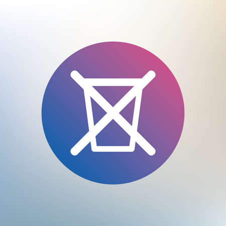 Do not throw in trash. Recycle bin sign icon. Icon on blurred background. Vectorのイラスト素材