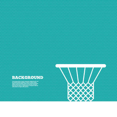 Background with seamless pattern. Basketball basket sign icon. Sport symbol. Triangles green texture. Vectorのイラスト素材