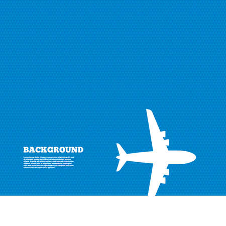 Background with seamless pattern. Airplane sign. Plane symbol. Travel icon. Flight flat label. Triangles texture. Vectorのイラスト素材