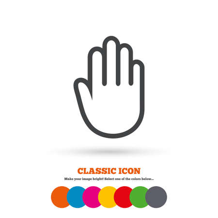 Hand sign iconのイラスト素材