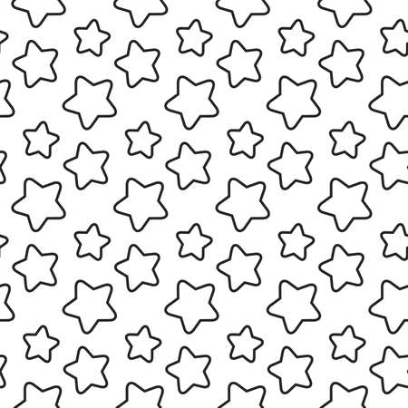 Stars lines texture. Stripped geometric seamless pattern.のイラスト素材