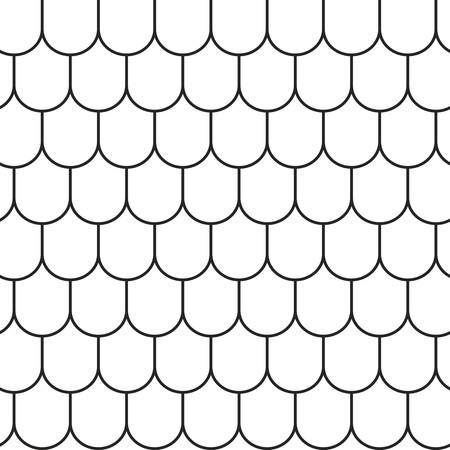 Roof tile lines texture. Stripped geometric seamless pattern.のイラスト素材