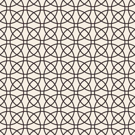Circles texture. Stripped geometric seamless pattern.のイラスト素材