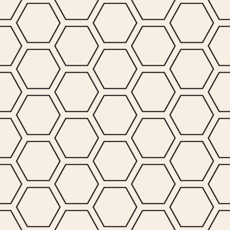 Hex lines grid texture. Stripped geometric seamless pattern.のイラスト素材