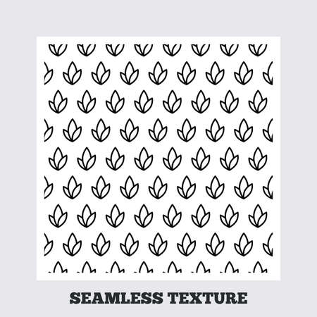 Seamless texture. Leaves lines texture. Stripped geometric seamless pattern. Modern repeating stylish texture. Flat pattern on white background. Vectorのイラスト素材