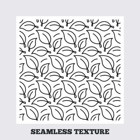 Seamless texture. Leaves lines texture. Stripped geometric seamless pattern. Modern repeating stylish texture. Flat pattern on white background. Vectorのイラスト素材