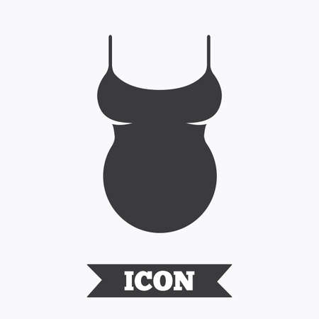 Pregnant woman shirt sign icon. Maternity symbol Graphic design element. Flat maternity symbol on white background. Vectorのイラスト素材