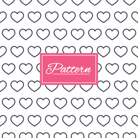 Hearts lines texture. Stripped geometric seamless pattern. Modern repeating stylish texture. Abstract minimal pattern background. Vectorのイラスト素材