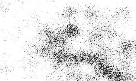 Grunge Black and White texture template. Dark Messy Dust overlay Distress background. Abstract scratched vintage effect. Noise And Grain. Vectorのイラスト素材