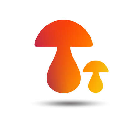 Mushroom sign icon.のイラスト素材