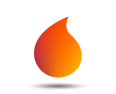 Water drop sign icon. Tear symbol. Blurred gradient design element. Vivid graphic flat icon. Vectorのイラスト素材