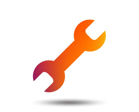Repair tool sign icon. Service symbol. Blurred gradient design element. Vivid graphic flat icon. Vectorのイラスト素材