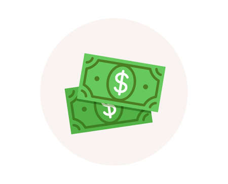 Dollar money icon. Cash payment sign. Wealth management. Currency usd dollar symbol. Savings money....