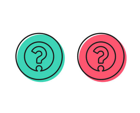 Vecteur de Question mark line icon. - ID:112887632 - image libre de ...