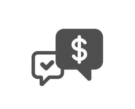 Payment receive icon. Dollar exchange sign. Finance symbol. Quality design element. Classic style icon. Vectorのイラスト素材