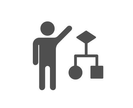 Algorithm icon. Business management sign. Development symbol. Quality design element. Classic style icon. Vectorのイラスト素材