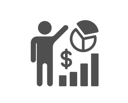 Seo statistics icon. Search engine optimization sign. Analytics chart symbol. Quality design element. Classic style icon. Vectorのイラスト素材
