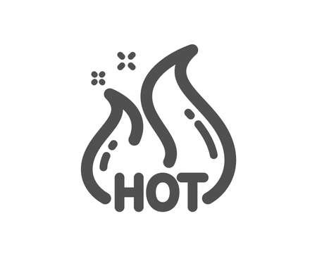 Hot sale icon. Shopping flame sign. Clearance symbol. Quality design element. Classic style icon. Vectorのイラスト素材