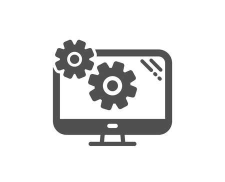 Settings icon. Cogwheel engineering tool sign. Cog gear symbol. Quality design element. Classic style icon. Vectorのイラスト素材