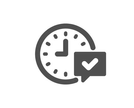 Time icon. Select alarm sign. Quality design element. Classic style icon. Vectorのイラスト素材