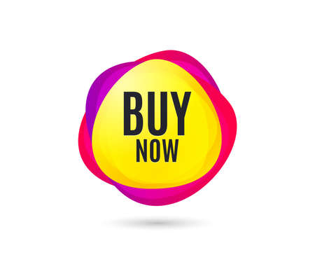 Buy Now. Special offer price sign. Advertising Discounts symbol. Gradient sales tag. Abstract shopping banner. Template for design. Buy now vectorのイラスト素材
