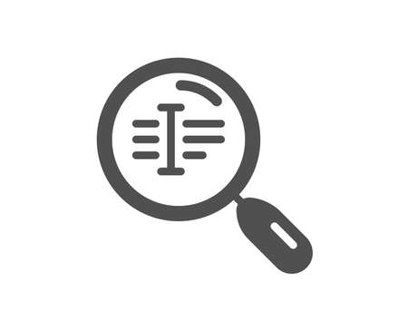 Search text icon. Find word sign. Quality design element. Classic style icon. Vectorのイラスト素材